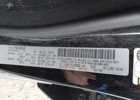 2020 Ram 1500 Big Horn 4X4 5'7 Box z USA, uszkodzony, nr VIN 1C6SRFFT5LN236385